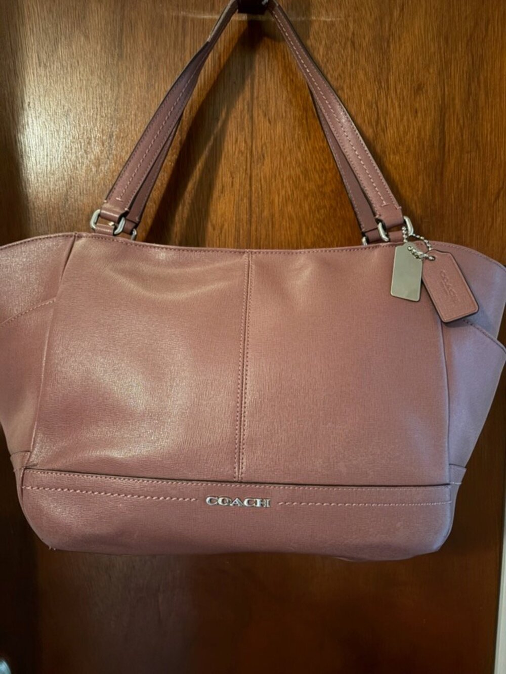 Coach Mauve Park Leather Tote